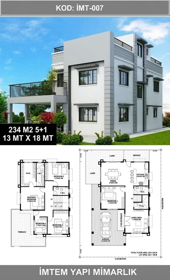 Modern Prefabrik Müstakil Villa Projesi